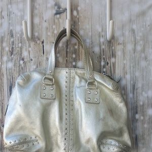 Michael Kors handbag metallic pewter